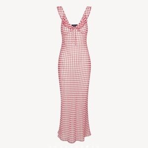 NWT Realisation Par The Heidi Maxi Dress in Rouge Gingham
